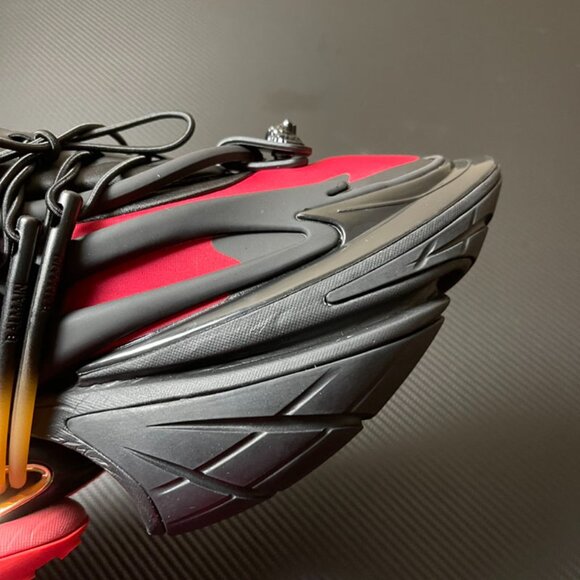 Balmain Low-Top Black And Red Unicorn Shoes - Picture 2 of 9